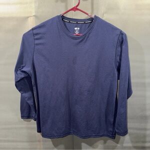 Cascade Sport Sweatshirt Mens XXL 2X Blue Long Sleeve Crew Neck Cuffed